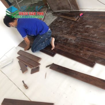 Các bước thi công mút xốp lót sàn gỗ
